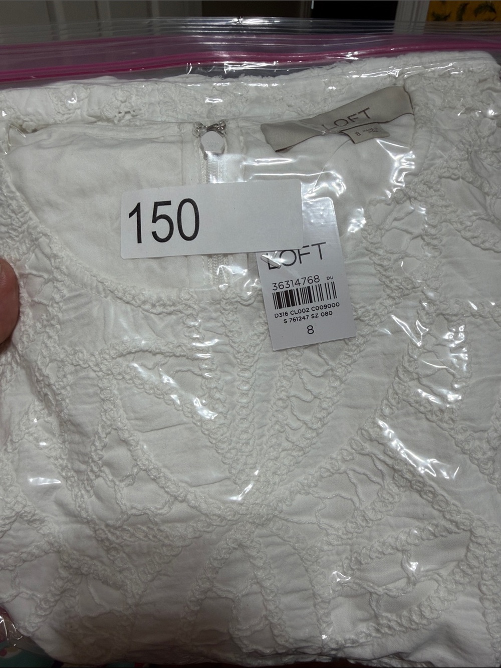 LOFT White Crochet Lace Dress - Picture 13 of 13